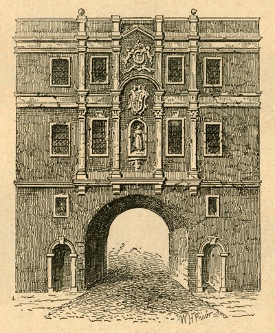 Stará brána Lud, z tisku vydaného kolem roku 1750, 1897. od Unbekannt