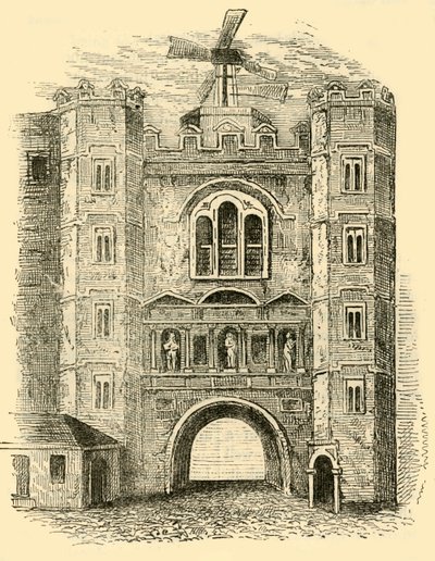 Old Newgate, c1760, c1872. od Unbekannt