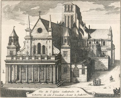 Stará katedrála svatého Pavla, City of London, 17. století 1707 od Unbekannt
