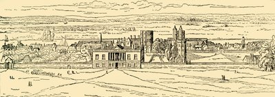 Starý pohled na Greenwichský palác. Po Hollar., c1878. od Unbekannt
