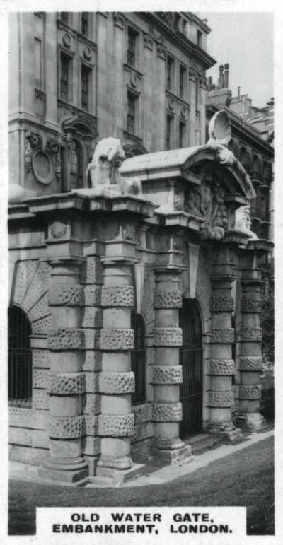 Old Water Gate, Embankment, Londýn, c1920 od Unbekannt