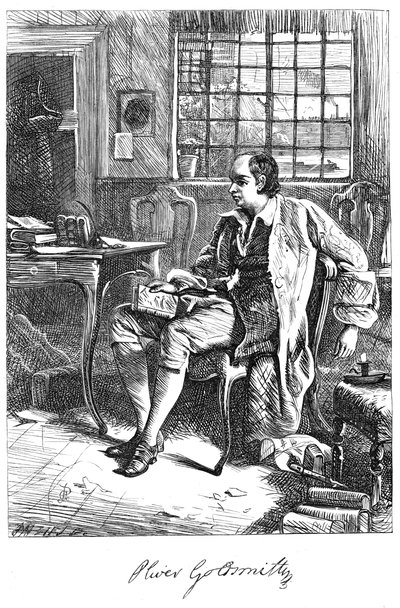 Oliver Goldsmith, dramatik 18. století, 60. léta 19. století od Unbekannt