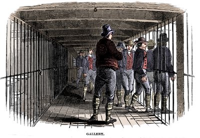 Na palubě vězeňského hromotluka, 1848 od Unbekannt