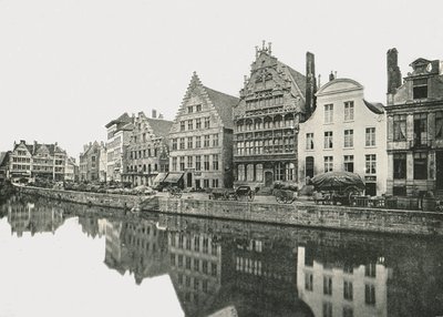 Na břehu Scheldt, Gent, Belgie, 1895. od Unbekannt