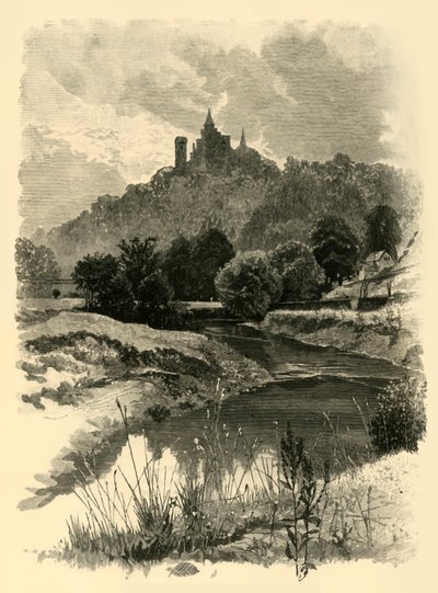 Na Churnetu, poblíž Alton Towers, 1898. od Unbekannt