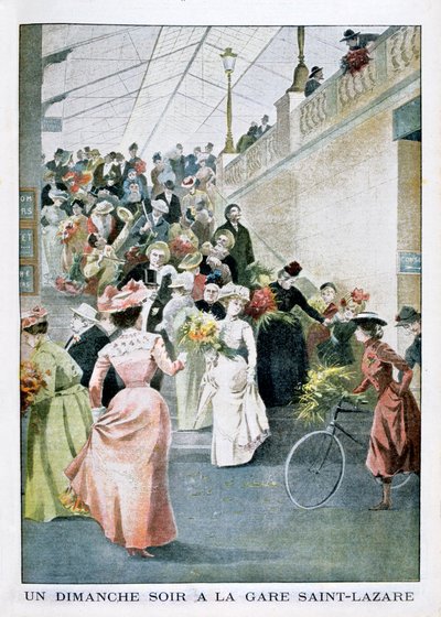 Jednoho nedělního večera na nádraží Saint Lazare, 1901 od Unbekannt