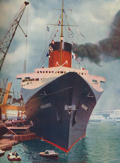 Jedna z velkých lodí světa. Francouzský parník Normandie, 1937 od Unbekannt