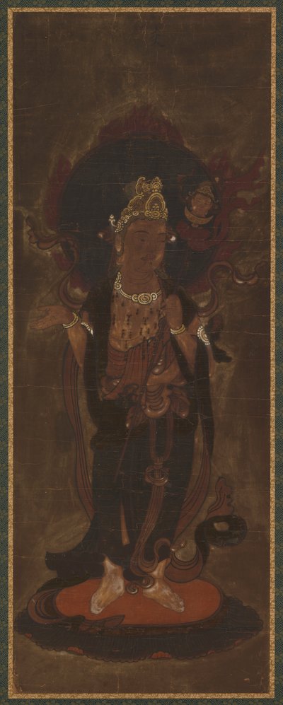 Jeden z dvanácti dév: Emma-ten Yama nebo Suyama-deva, konec 15.-začátek 16. století. od Unbekannt