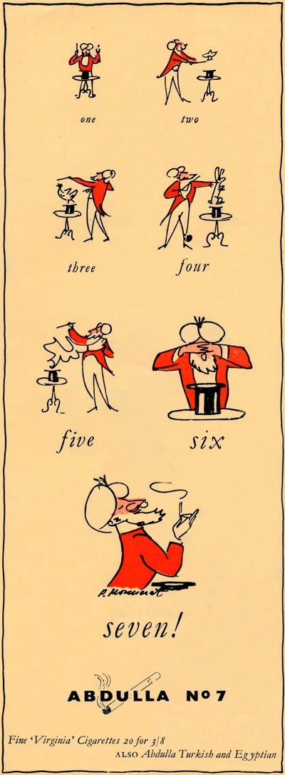 Jedna, dva, tři, čtyři, pět, šest, sedm - Abdulla No7, 1947 od Unbekannt