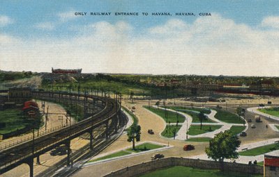 Pouze železniční vjezd do Havany, Havana, Kuba, c1910 od Unbekannt