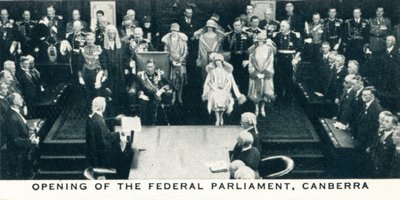 Otevření federálního parlamentu, Canberra, 1927 1937 od Unbekannt