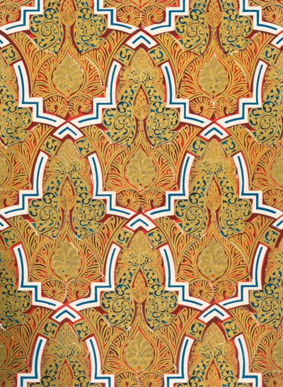 Ornament v panelech na stěnách, Court of the Mosque, 1907. od Unbekannt