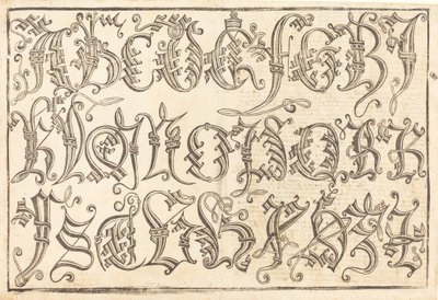 Ornamental Alphabet, 14801490. od Unbekannt