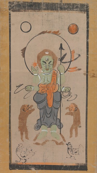 Otsu-e-of-written document Yaksha Vaj et al. And k-person, 17th line ry. od Unbekannt