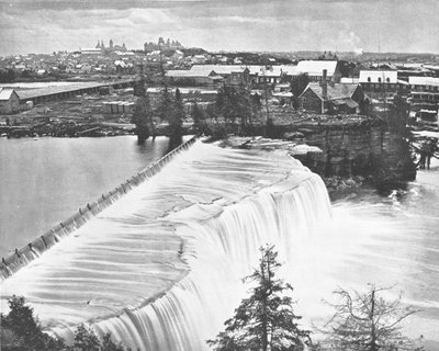 Ottawa, Kanada, z Rideau Falls, c1900. od Unbekannt