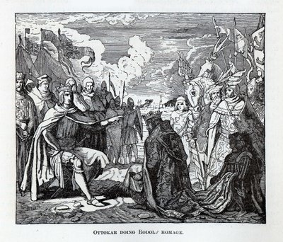 Ottokar vzdává hold Rudolfovi, 1882 od Unbekannt
