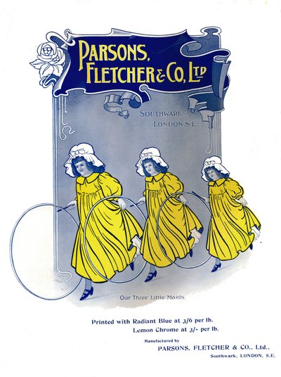 Our Three Little Maids - Inzerát Parsons, Fletcher & Co. Ltd, 1909. od Unbekannt