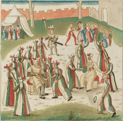 Hry v přírodě, c. 1515. od Unbekannt