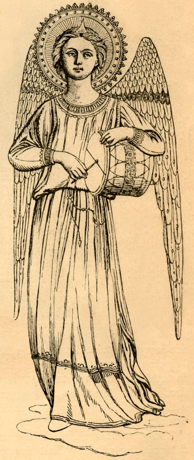 Obrysová kopie anděla namaloval Fra Angelico, 1881. od Unbekannt