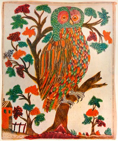 Sova, tisk Lubok, 1800 od Unbekannt