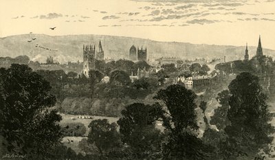 Oxford, z Headington Hill, 1898. od Unbekannt