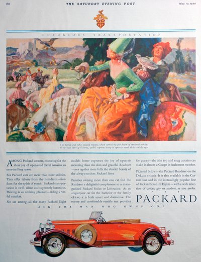 Reklama na auto Packard, 1930 od Unbekannt