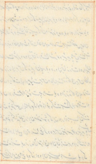 Stránka z Příběhů papouška Tuti-nama: textová stránka prázdná, c. 1560. od Unbekannt