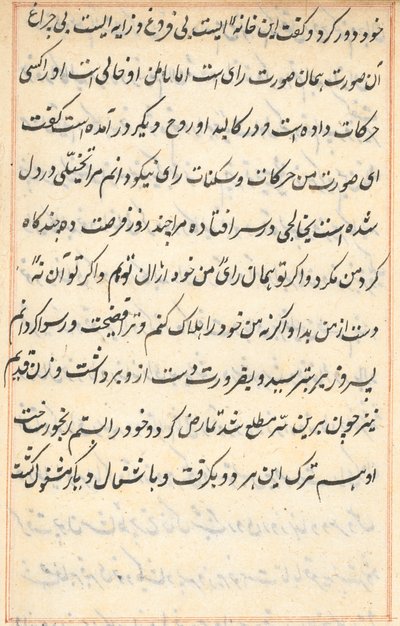 Stránka z Příběhů papouška Tuti-nama: textová stránka, c. 1560. od Unbekannt