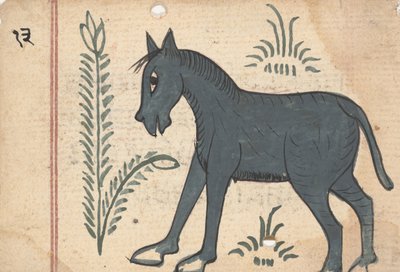 Stránka z Knihy znamení, ca. 1800. od Unbekannt