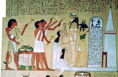 Stránka z Knihy mrtvých Hunefer, z Théb, Egypt, 19. dynastie, c1300 př.n.l. od Unbekannt