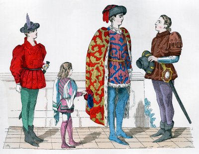 Page, mistr a komorník, 1440-1450 1882-1884 od Unbekannt