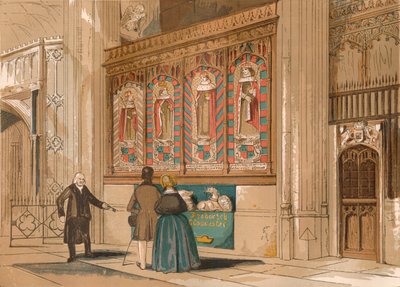 Painted Screen, St. Georges Chapel, c1845, 1864 od Unbekannt