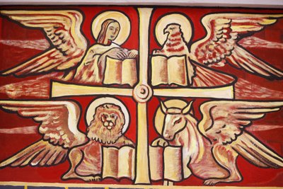 Malba v katedrále v Lomé: evangelisté, Lomé, Togo od Unbekannt