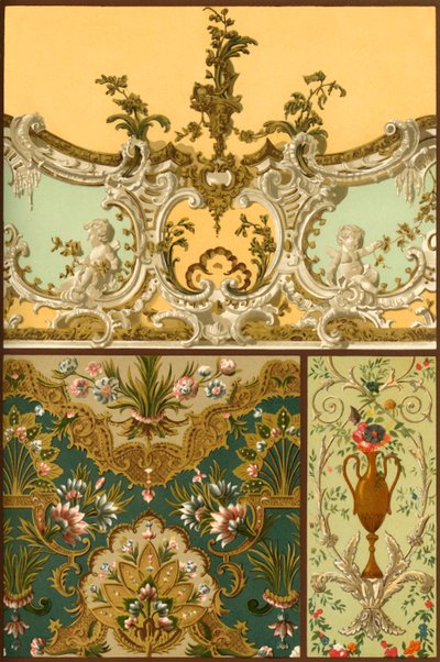 Malba, kožená tapisérie, štukové ozdoby, Francie a Německo, 17. a 18. století, 1898. od Unbekannt