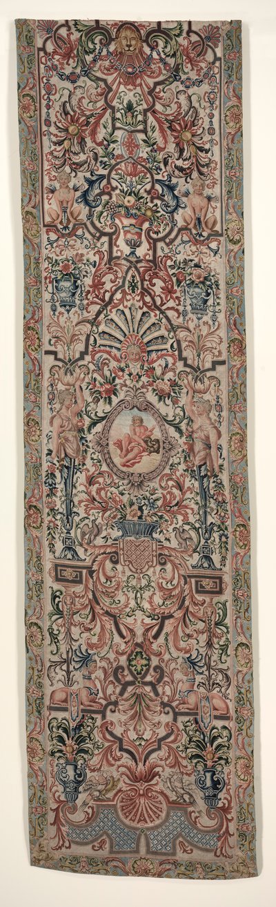 Dvojice vyšívaných závěsů na postel, c. 1690. od Unbekannt