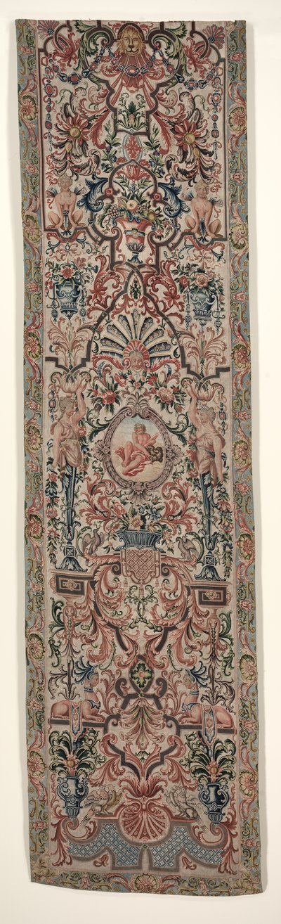 Dvojice vyšívaných závěsů na postel, c. 1690. od Unbekannt