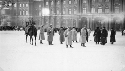 Palácové náměstí, Petrohrad, Rusko, na Krvavou neděli 1905 od Unbekannt