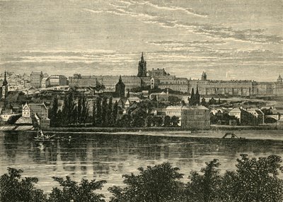 Palác českých králů a katedrála Hradschin, Praha, 1890. od Unbekannt