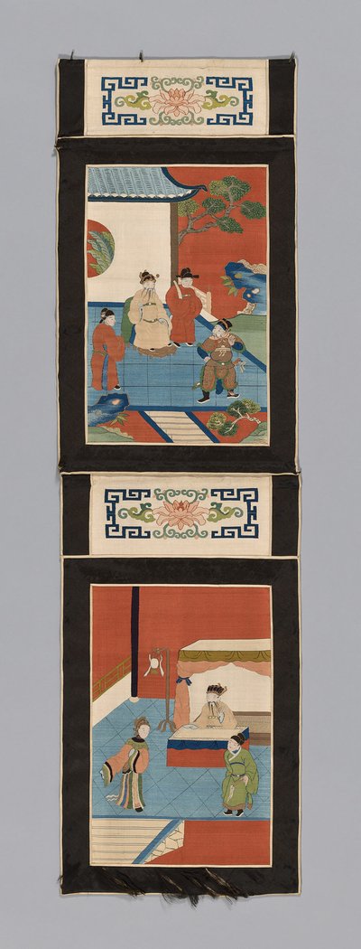 Panel pro obrazovku, Čína, dynastie Čching 1644-1911, 18751900. od Unbekannt