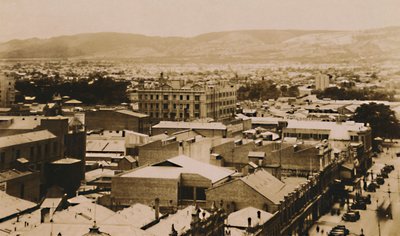 Panorama z Adelaide a kopců, jižní Austrálie, konec 19.-začátek 20. století od Unbekannt