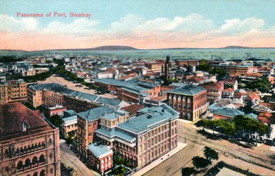 Panorama of the Fort, Bombay, Indie, počátek 20. století od Unbekannt