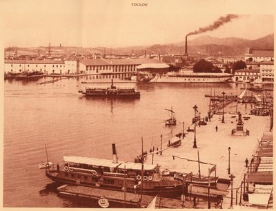 Panorama z Quais v Toulonu, 1930. od Unbekannt