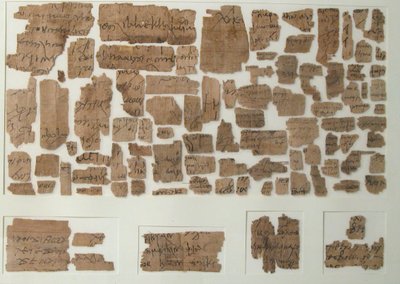 Fragmenty papyru, koptština, 7. století. od Unbekannt
