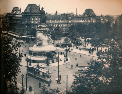 Paříž. - Náměstí Republiky. -LL, c1910. od Unbekannt