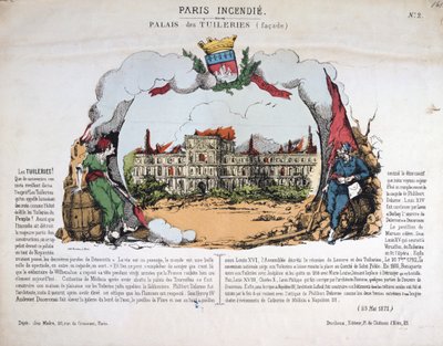 Pařížský požár, 1871 od Unbekannt