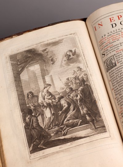 Farní muzeum. Misál v latině. Rytiny od Joachima Ballestera. Papír a kůže. 18. století. od Unbekannt