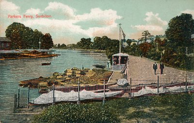 Parkers Ferry, Surbiton, c1907 od Unbekannt