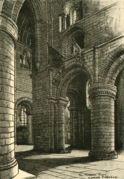 Část lodi, Carlisle Cathedral, 1898. od Unbekannt