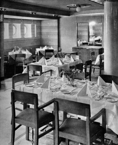 Část turistického jídelního salonu, 1935 od Unbekannt
