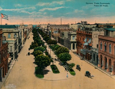 Paseo del Prado, Havana, Kuba, c1920 od Unbekannt